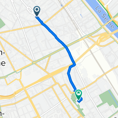 Rue Jeanne d'Arc 2, Paris to Rue Gabriel Péri 55, Ivry-sur-Seine