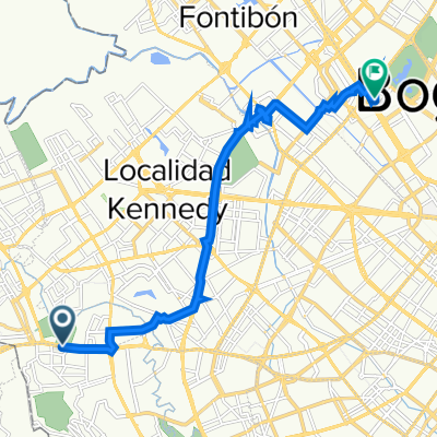 De Autopista Sur 73i45, Bogotá a Avenida Calle 26 66-40, Bogotá