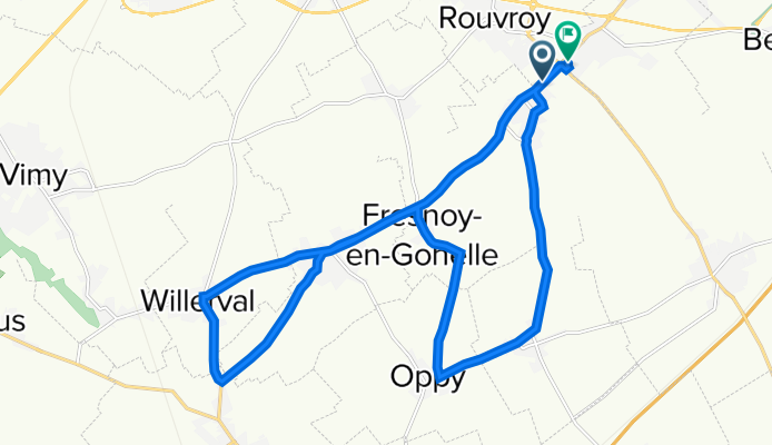 18 Route d'Arras, Rouvroy à 8 Rue de Bourgogne, Drocourt