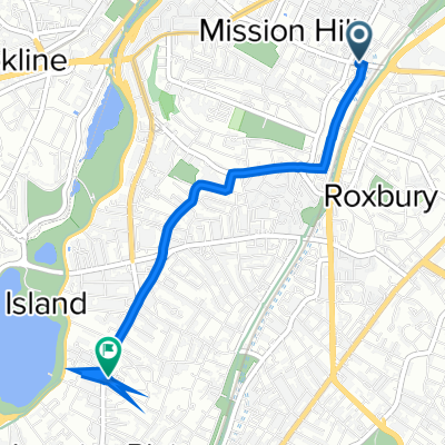 1433 Tremont St, Boston to 576 Centre St, Boston