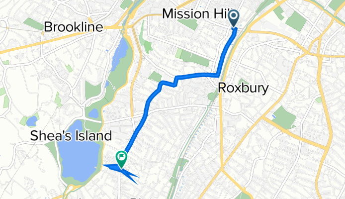 1433 Tremont St, Boston to 576 Centre St, Boston
