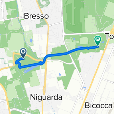 Da Via Aldo Moro, Milano a Parco Nord Milano Area Teatrino