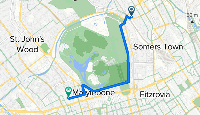 Delancey Street 68a to Melcombe Place 12
