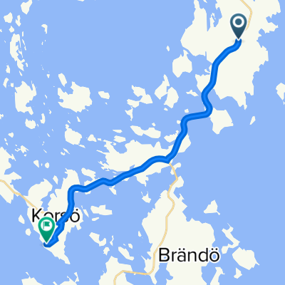 Brändövägen, Åva to Brändö, Brändö