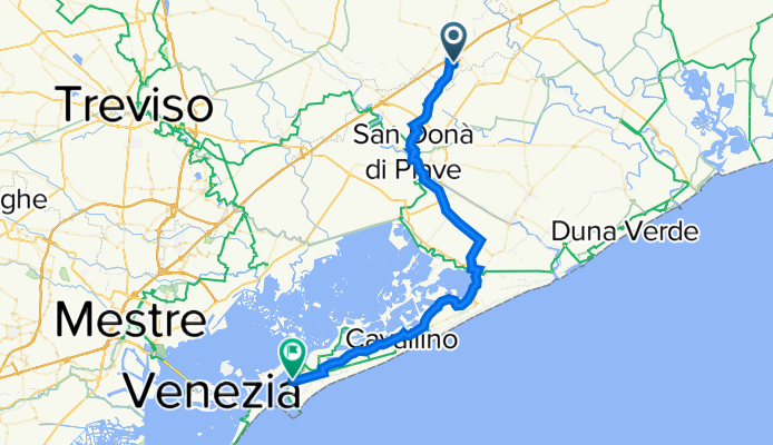 De Via Calstorta 23 à Via Fausta 5/A, Punta Sabbioni