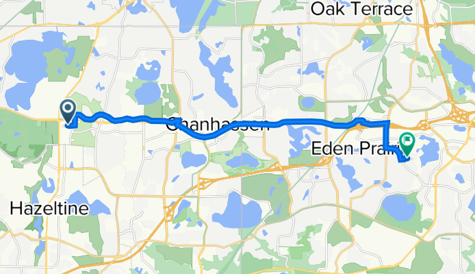 2900 Corporate Pl, Chanhassen to 13800 Chestnut Dr, Eden Prairie