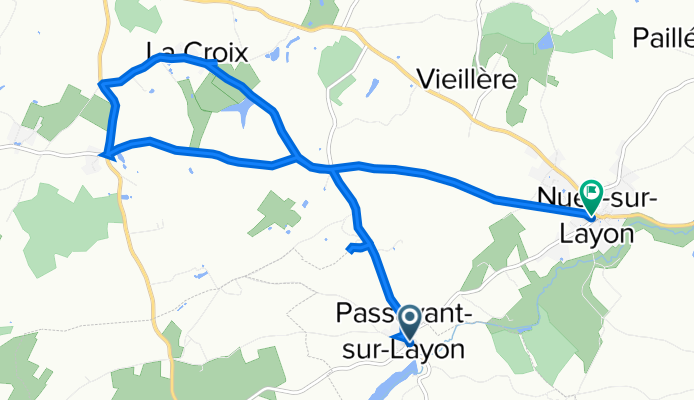 2–4 Rue des Halles, Passavant-sur-Layon nach 9 bis Place d'Armes, Lys-Haut-Layon