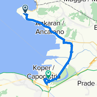 Jadranska cesta, Koper to Kolodvorska cesta 3, Koper