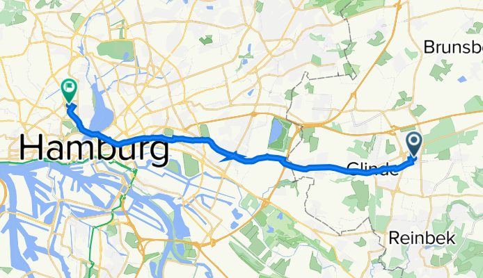 Op den Stüben 18, Reinbek nach Rutschbahn 18, Hamburg