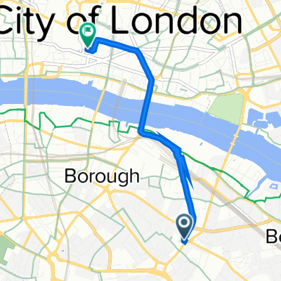 113 Tower Bridge Road, London to 1 New Change, London