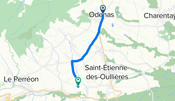 66 Place du Monument, Odenas à 595 Route de la Grange Masson, Saint-Étienne-des-Oullières