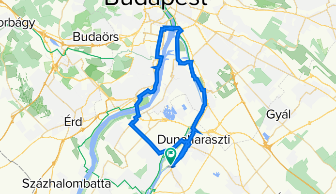 Taksony - Dunaparty Megálló - Kopaszi - Csepel - DH - Taksony