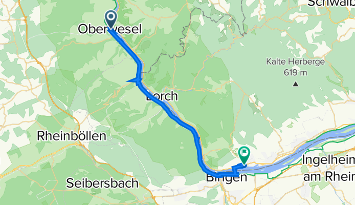 B9, Oberwesel to Rheinstraße 37, Rüdesheim am Rhein
