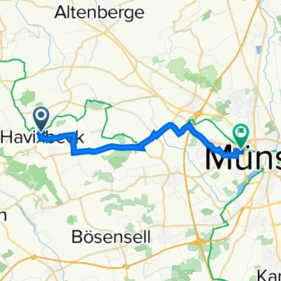 Altenberger Straße 26, Havixbeck nach Corrensstraße 36, Münster