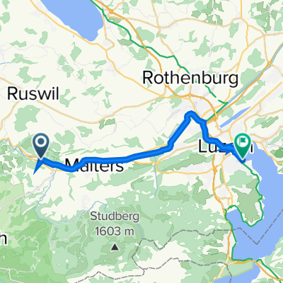 Industrie Nord 1.6, Schachen LU to Landenbergstrasse 3A, Lucerne