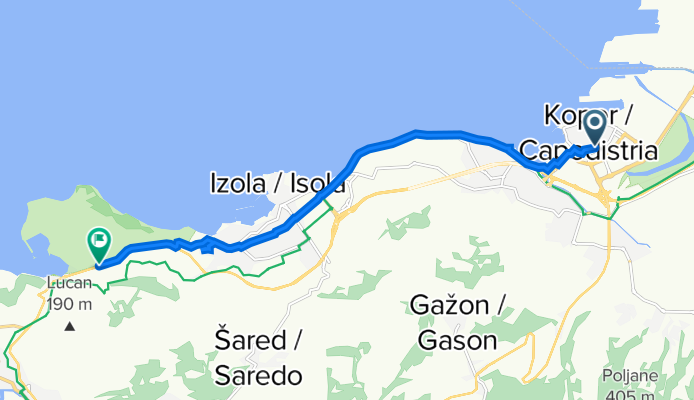 Kolarska ulica 11, Koper to Strunjan, Piran