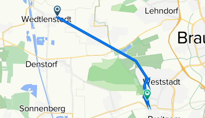 K58 1, Vechelde nach Rhumeweg 2, Braunschweig