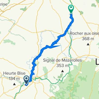 Route de la Charente 2, Sireuil to Route de Moussac 7, Queaux