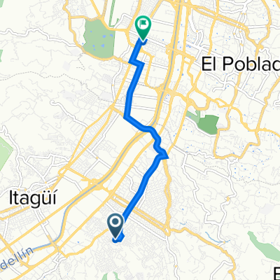 De Calle 39 Sur #70, Envigado a Carrera 51B 3 Sur20, Medellín