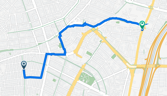Herzl Street 50, Tel Aviv-Yafo to HaMasger Street 17, Tel Aviv-Yafo