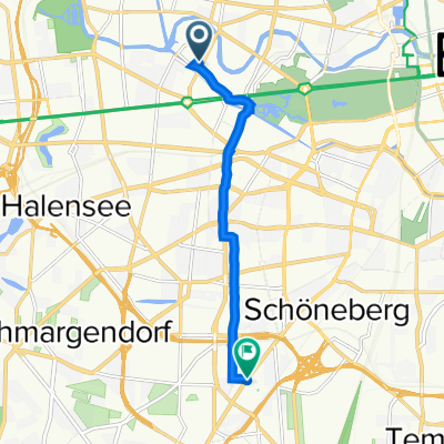 Franklinstraße 28/29, Berlin nach Hauptstraße 80a, Berlin