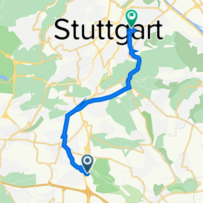 Schelmenwasenstraße 7, Stuttgart nach Wagenburgstraße, Stuttgart