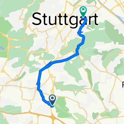 Schelmenwasenstraße 7, Stuttgart nach Wagenburgstraße 70, Stuttgart