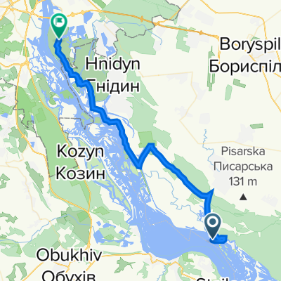 От Вулиця без назви до вулиця Центральна 73a, Київ