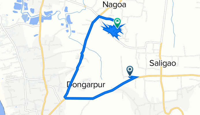 Route to HQ4J+636, Saligao