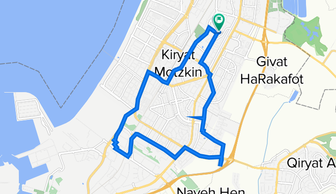 עוזי חיטמן 13, קרית מוצקין to עוזי חיטמן 10, קרית מוצקין