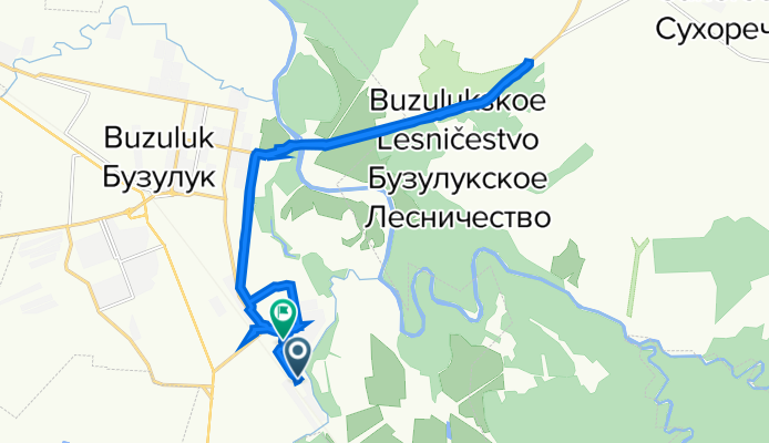 улица Константина Заслонова, 4, Бузулук до улица Котовского, 10, Бузулук