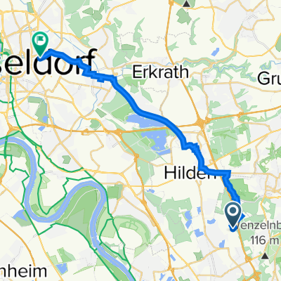 Max-Planck-Ring 3, Langenfeld (Rheinland) nach Ackerstraße 113, Düsseldorf