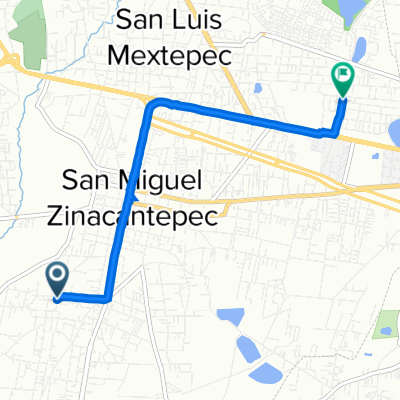 Calle Ignacio Zaragoza 119, San Cristobal Tecolit to Calle Aztecas 131, San Luis Mextepec