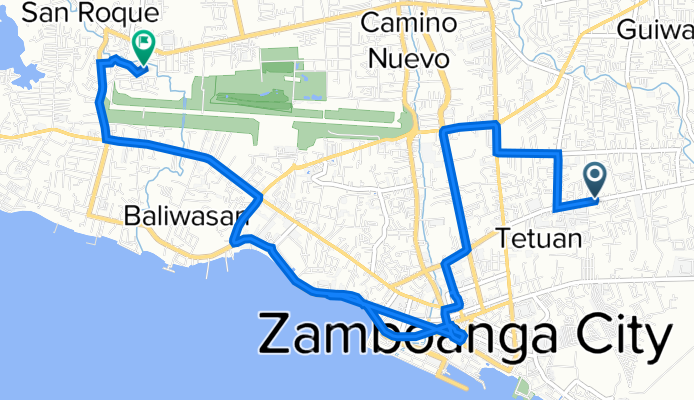 (Vice-Versa) Route to 2nd Navarro Drive, Zamboanga City