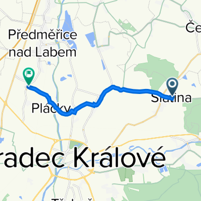 work Librantická 56/33, Hradec Králové to Petra Jilemnického 120, Hradec Králové