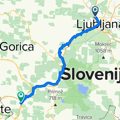 Brilejeva ulica 13 to Kraška cesta 30