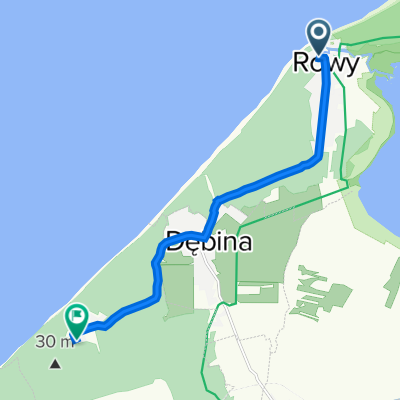 Nadmorska 29, Rowy do Modrzewiowa, Objazda