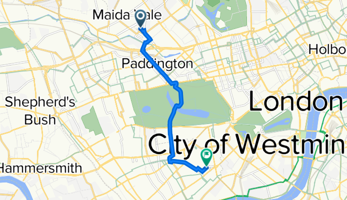 20 Formosa St, London to 6-10 Draycott Pl, London