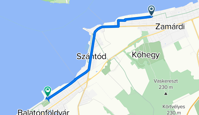 Margó Ede sétány 14., Szántód to Balatonföldvár