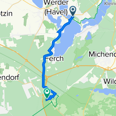 Am Brückenpark, Schwielowsee nach Beelitz, Beelitz