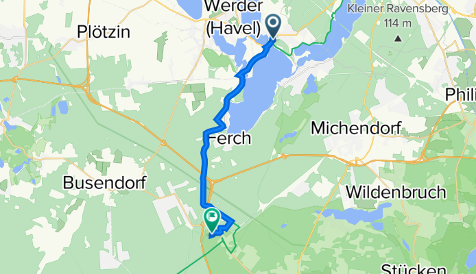 Am Brückenpark, Schwielowsee nach Beelitz, Beelitz