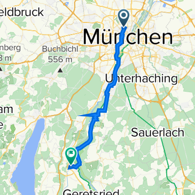 Schwindstraße 29, München nach Bahnhof Wolfratshausen