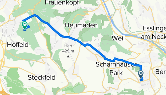 Riegelhofweg 28, Ostfildern nach Königsträßle 74, Stuttgart