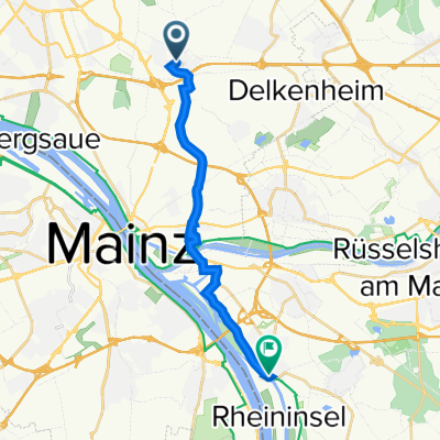 Hünefeldstraße 11, Wiesbaden nach Dammstraße 17–27, Ginsheim-Gustavsburg