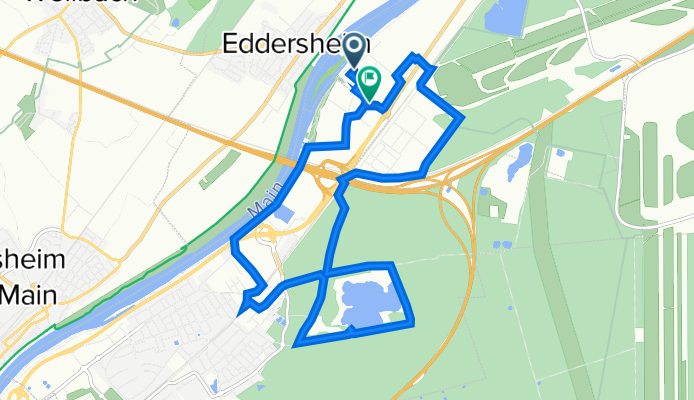 Isarstraße 1, Kelsterbach do Mönchhofallee 8, Raunheim