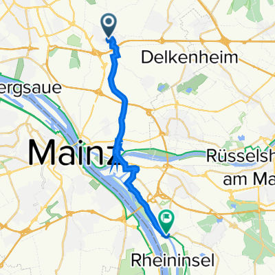 Hünefeldstraße 10, Wiesbaden nach Dammstraße 17–27, Ginsheim-Gustavsburg
