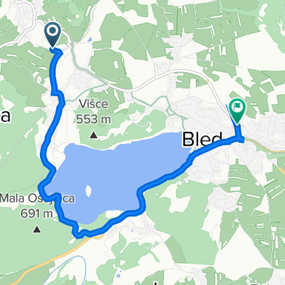 Spodnje Gorje 3A, Zgornje Gorje to Seliška cesta 4C, Bled