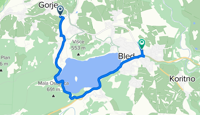 Spodnje Gorje 3A, Zgornje Gorje to Seliška cesta 4C, Bled