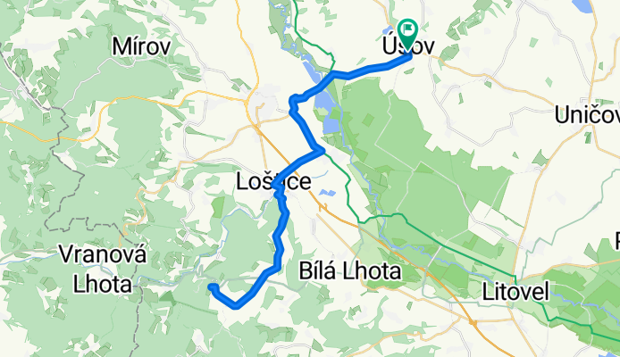 úsov -  bouzov a zpět