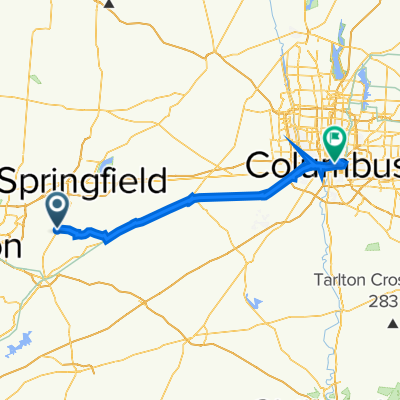 263 Xenia Ave, Yellow Springs to 281 N 18th St, Columbus